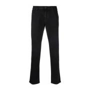 Emporio Armani Stiliga Slim-fit Byxor Black, Herr