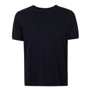 Zanone Blå Bomull Linne T-shirt Regular Fit Blue, Herr