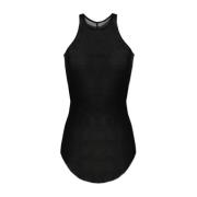 Rick Owens Top Bacic Rib Black, Dam