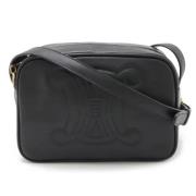 Celine Vintage Pre-owned Laeder crossbodyvskor Black, Dam