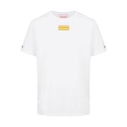 Iceberg Kortärmad T-shirt i bomullsjersey White, Herr