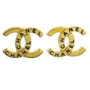 Chanel Vintage Pre-owned Metall rhngen Yellow, Dam