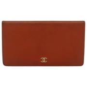 Chanel Vintage Pre-owned Laeder plnbcker Orange, Dam