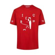 Iceberg T-shirt med Iceberg bokstavstryck detalj Red, Herr