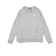 Nike Grå hoodie med dragsko Gray, Dam