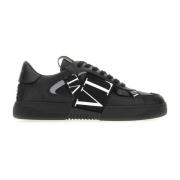 Valentino Garavani Läder Sneakers för Män Black, Herr