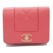 Chanel Vintage Pre-owned Laeder plnbcker Pink, Dam