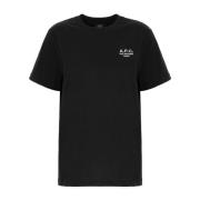 A.p.c. Casual bomull T-shirt för kvinnor Black, Dam