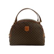 Celine Vintage Pre-owned Canvas handvskor Brown, Dam