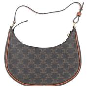 Celine Vintage Pre-owned Canvas handvskor Brown, Dam