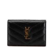 Yves Saint Laurent Vintage Pre-owned Laeder plnbcker Black, Dam