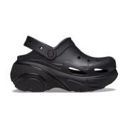 Crocs Svart Bubble Crush Träsko Sandaler Black, Dam