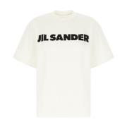 Jil Sander Casual bomullst-shirt för kvinnor White, Dam