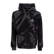 Jordan All Over Print Fleece Hoodie Black, Herr