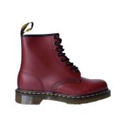 Dr. Martens Bordeaux Läder Ankelboots Multicolor, Dam