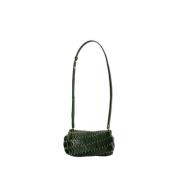 Paco Rabanne Metall Grön Crossbody Väska med Magnetisk Stängning Green...