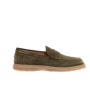 Tod's Grön Mocka Loafer Skor Aw23 Green, Herr