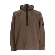 C.p. Company Mysig Stickad Hoodie Brown, Herr