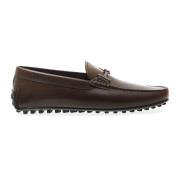 Tod's Bruna läderloafers City Gommino Brown, Herr