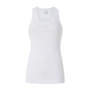 Pinko Vit Ärmlös Racerback Topp White, Dam