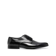 Dolce & Gabbana Svarta platta derby skor Black, Herr