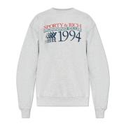 Sporty & Rich Sweatshirt från The Mountain kollektionen Gray, Unisex