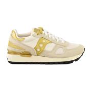 Saucony Sportig Läder Polyester Gummisula Sneakers Multicolor, Dam