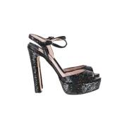 Miu Miu Pre-owned Pre-owned Tyg klackskor Black, Dam