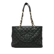 Chanel Vintage Pre-owned Laeder totevskor Black, Dam