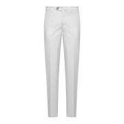 Brunello Cucinelli Vita Bomullsgabardinbyxor Italiensk Passform White,...