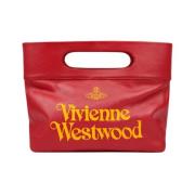 Vivienne Westwood Handmålad Röd/Gul Clutch Red, Dam