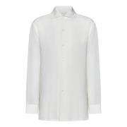 Ralph Lauren Vid Capri-krage Skjorta White, Dam