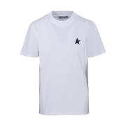 Golden Goose Stjärna Regular T-shirt i Optic White/Black White, Dam