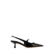 Jimmy Choo Svarta läder Didi pumps Black, Dam