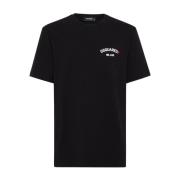 Dsquared2 Svarta T-shirts och Polos Black, Herr