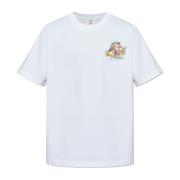 Casablanca Tryckt T-shirt White, Herr