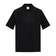 Courrèges Polo med logotyp Black, Herr