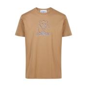 Iceberg T-shirt med tryckt och broderad björn Brown, Herr