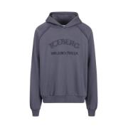 Iceberg Hoodie med huva och logotyp Gray, Herr