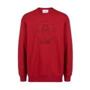 Iceberg Röd överdimensionerad sweatshirt Red, Herr