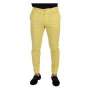 Dolce & Gabbana Slim-fit Trousers Yellow, Herr