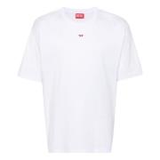 Diesel Vita T-shirts och Polos med D-patch White, Herr