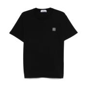 Stone Island Svart T-shirt för män Black, Herr