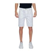 Jeckerson Vita bomullsblandade Bermuda shorts White, Herr