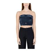 Calvin Klein Jeans Bomull Tops & T-Shirts Kollektion Blue, Dam