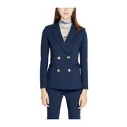 Rinascimento Polyester Blazer Kollektion Höst/Vinter Kvinnor Blue, Dam