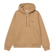 Carhartt Wip Amerikansk Script Hoodie Brown, Herr