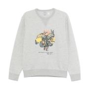 Polo Ralph Lauren Grå Sweatshirt med Polo Bear Gray, Herr