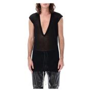 Rick Owens Svart Lido Dylan Tee Black, Herr