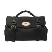 Mulberry Svart Alexa Heavy Grain Väska Black, Dam